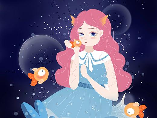 十二星座系列插画