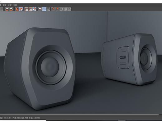C4D日常建模练习（漫步者G2000音箱）（个人主页-ZNTA5MTk2MzI=） - 产品 - 站酷设计师潼潼的猪爸爸原创素材 - 站酷ZCOOL