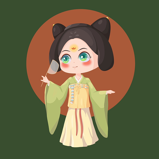 《渎上七贤》（图ZMzI5NTg2Mzky） - 商业插画 - 站酷设计师南郭小姐guo原创素材 - 站酷ZCOOL