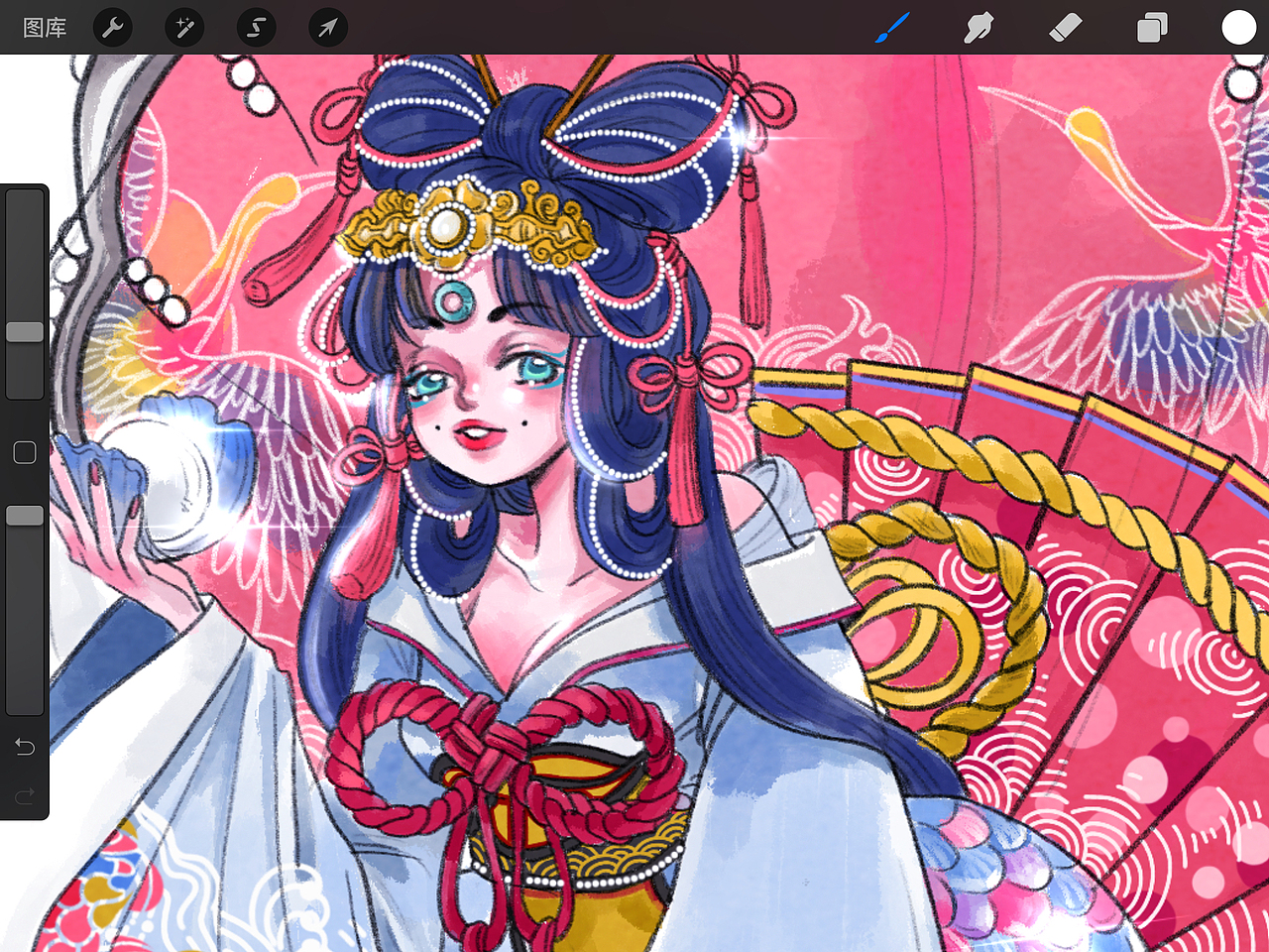 百绘罗衣·椒图·珍珠扣鹤（图ZMTg3MjIzNjE2） - 商业插画 - 站酷设计师米茶画画人原创素材 - 站酷ZCOOL