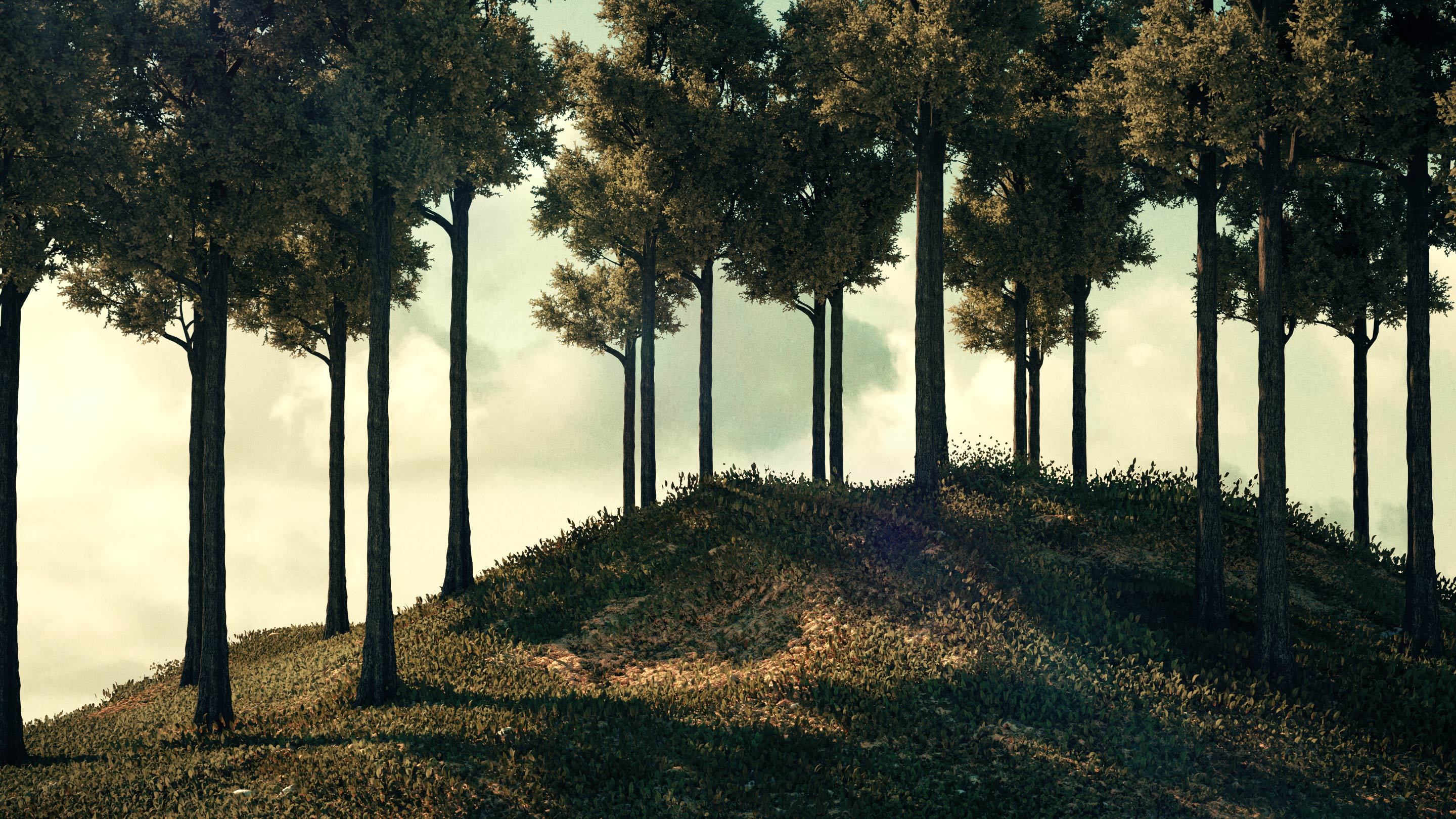 oc树木渲染|三维|场景|小巨人偶买噶 - 原创作品 - 站酷 (zcool)