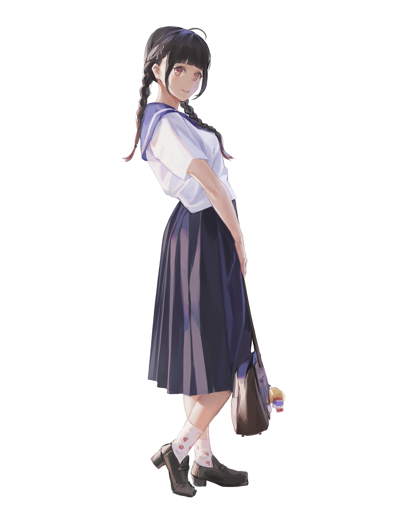 游戏插画日系卡通人物-校园美女（图ZMTY3MDk4Njcy） - 商业插画 - 站酷设计师曾龙标原创素材 - 站酷ZCOOL