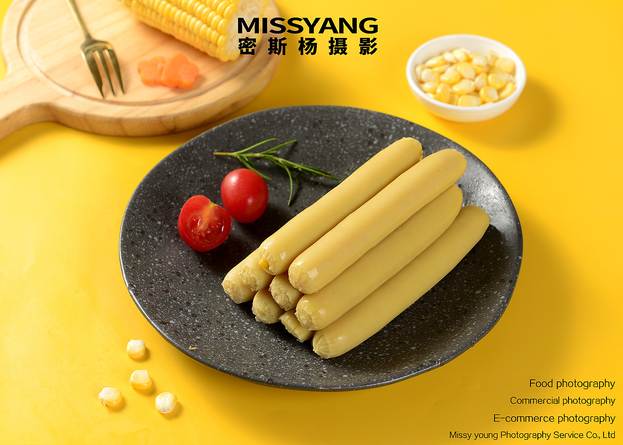 玉米肠|美食摄影|火腿肠摄影|火锅丸子产品×郑州密斯杨