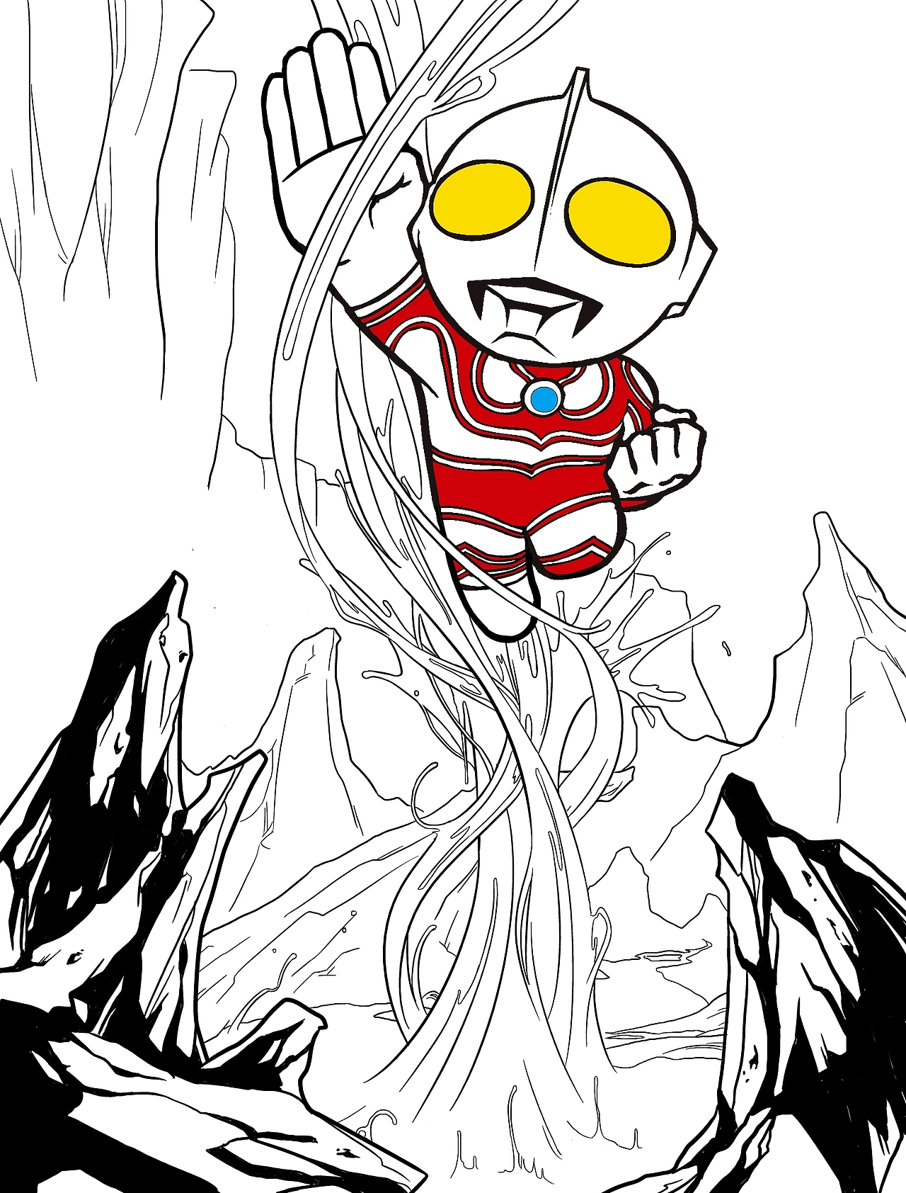 奥特曼|插画|商业插画|金悠悟能_原创作品-站酷zcool