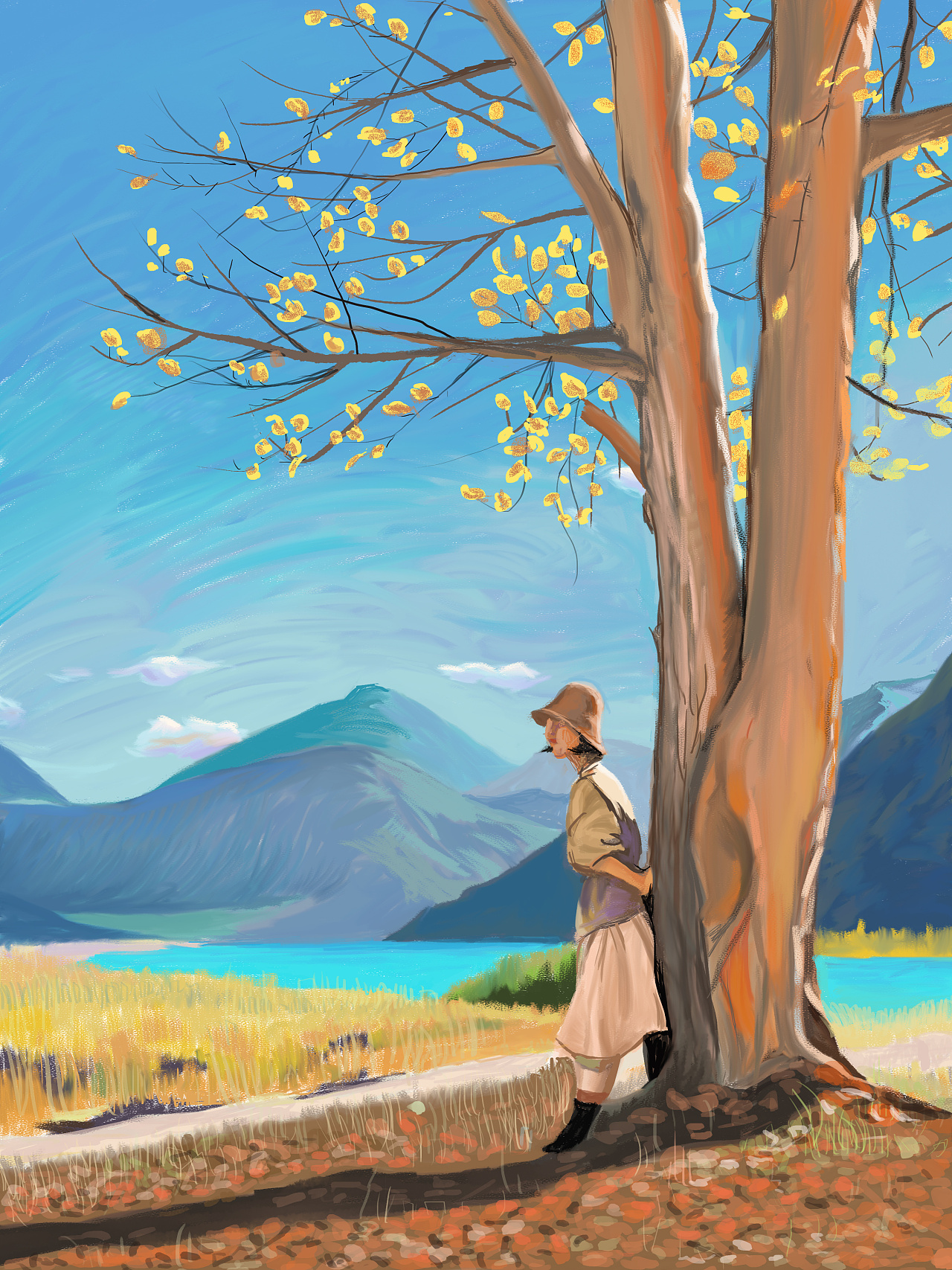 阳光明媚的午后|插画|创作习作|乐绘123 - 原创作品 - 站酷 (zcool)