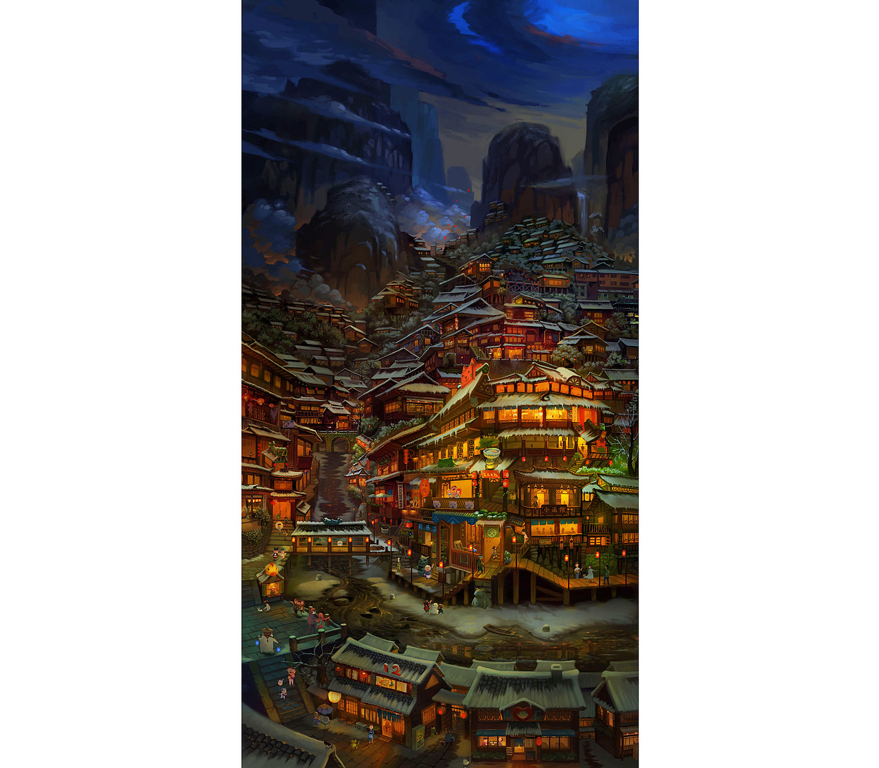 古镇系列：天河寨（图ZNzgzNTY0Mjg=） - 创作习作 - 站酷设计师皮非原创素材 - 站酷ZCOOL