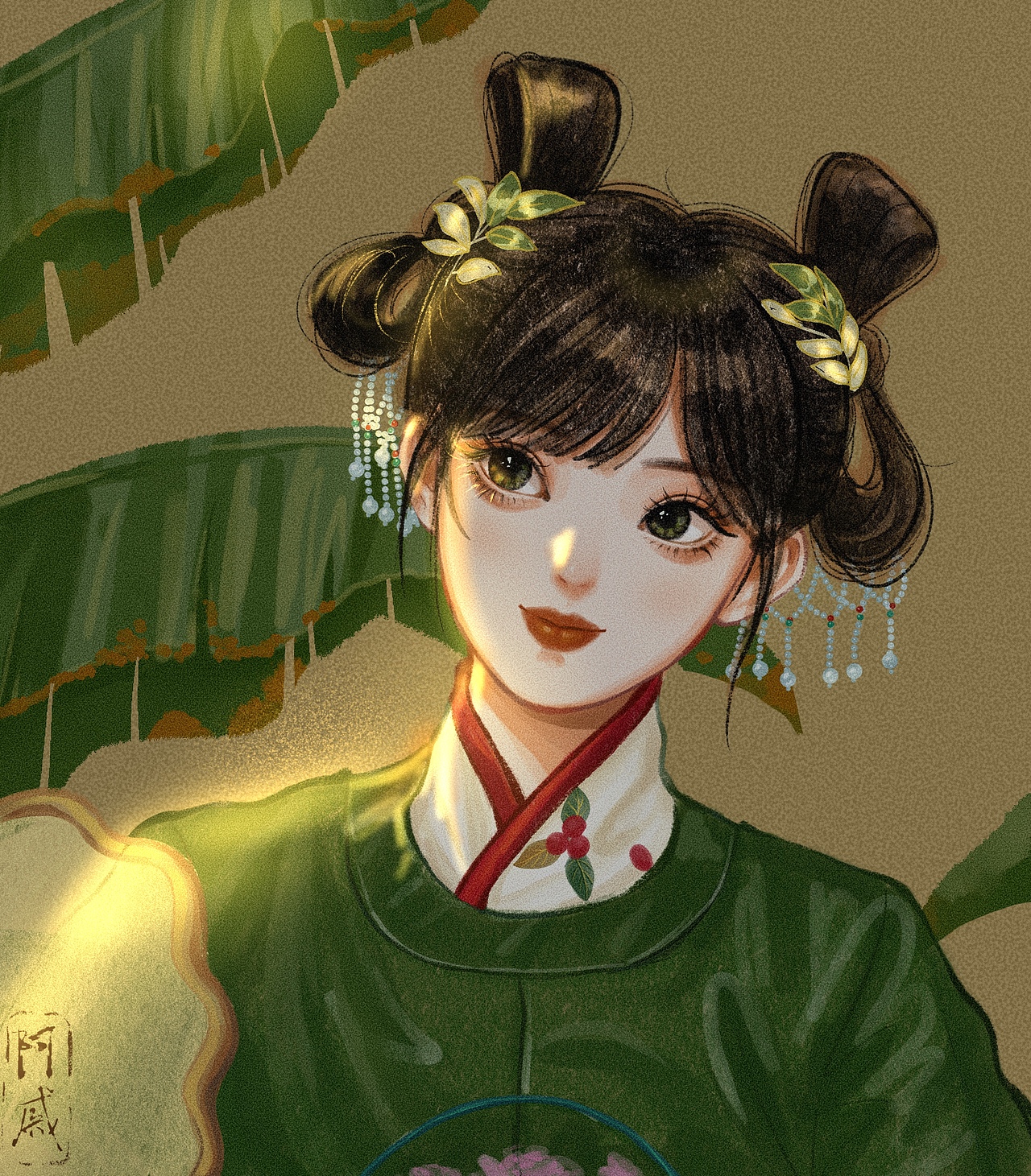 绿意阑珊（图ZMjgwOTM4NzA0） - 绘画 - 站酷设计师阿戚手绘原创素材 - 站酷ZCOOL