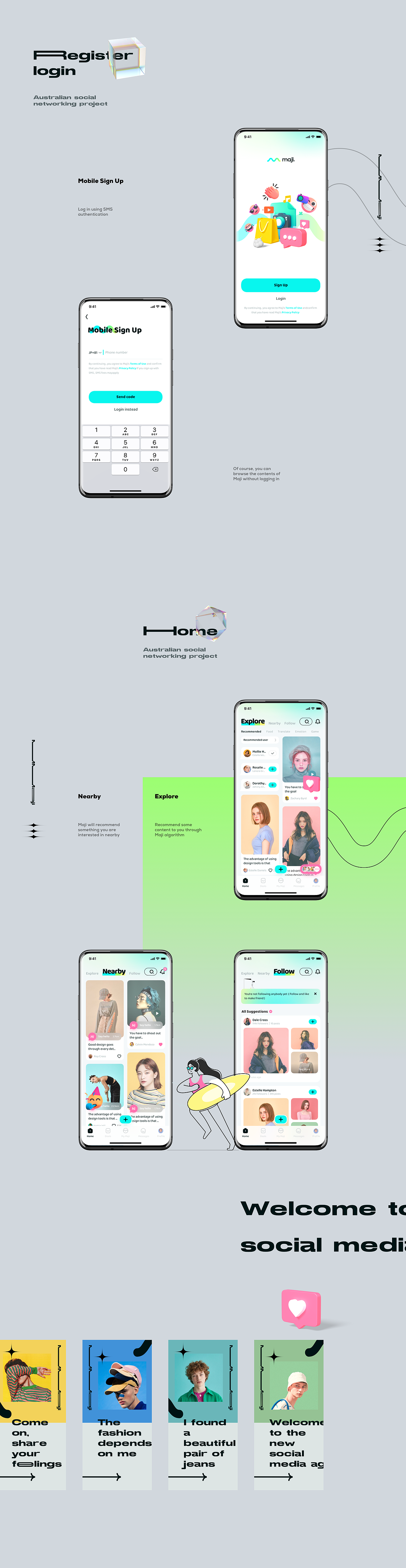 Maji 2.0 Australian social networking app（图ZMjk0NDgwODUy） - APP界面 - 站酷设计师熊洪宇原创素材 - 站酷ZCOOL