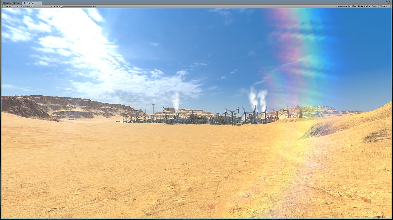 这个是工作中给游戏做广告视频搭建的一个unity场景.