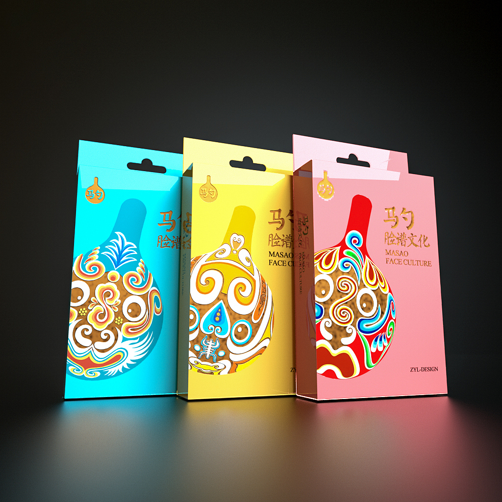 社火马勺脸谱_张玉亮视觉设计-站酷zcool