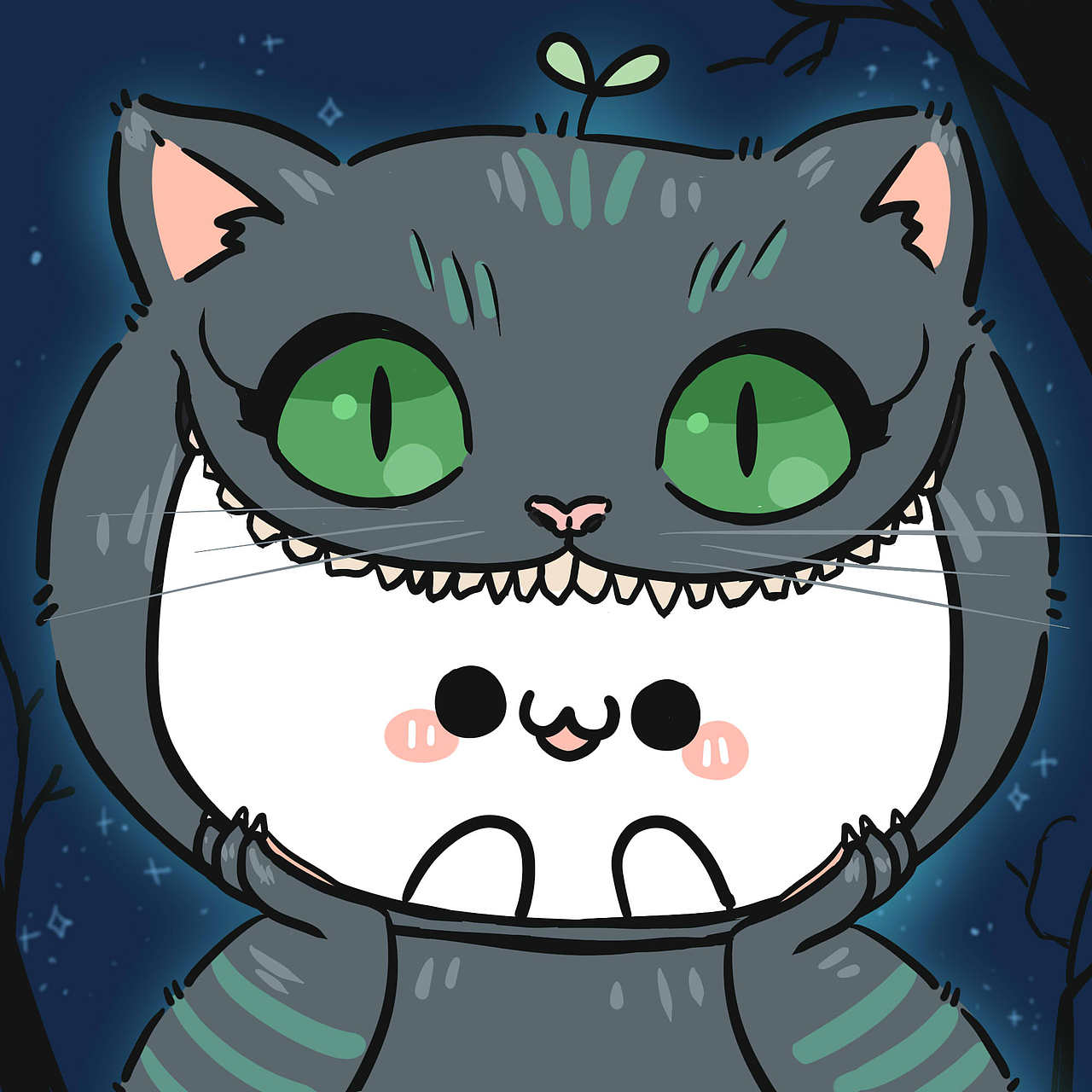 柴郡猫,一起隐形去偷小鱼干吃吧