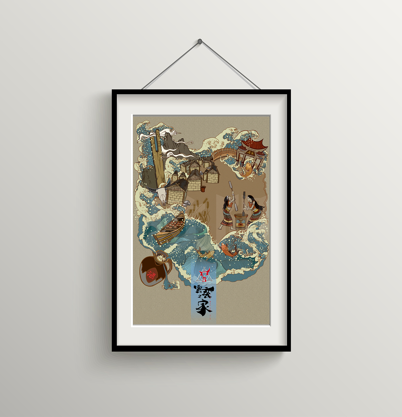 云南佤族文創(chuàng)（圖ZOTA0NjU4NTY=） - 商業(yè)插畫 - 站酷設(shè)計(jì)師歐陽柳青原創(chuàng)素材 - 站酷ZCOOL