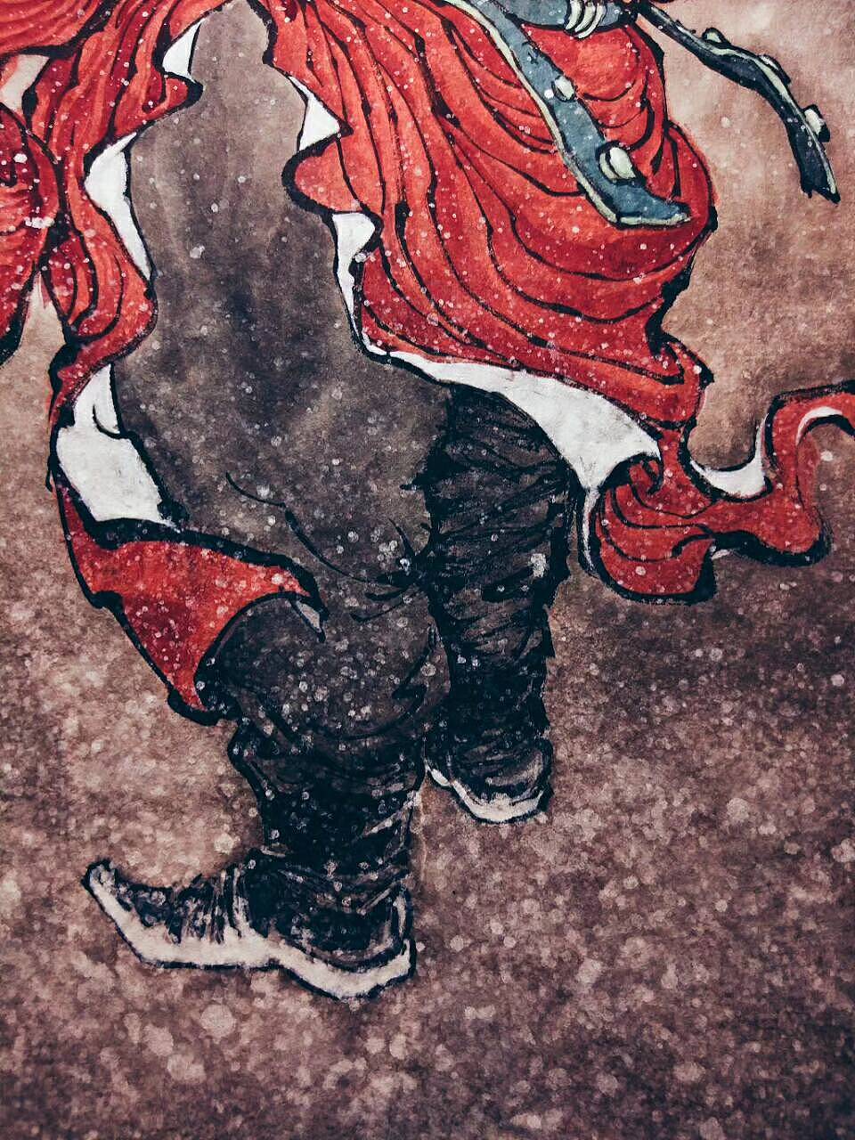钟馗（图ZOTAzMzA3ODQ=） - 绘画 - 站酷设计师明子水墨奇幻世界原创素材 - 站酷ZCOOL