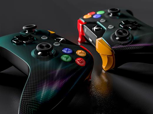 碳纤维游戏手柄（个人主页-ZNDQwNjcwODQ=） - 产品 - 站酷设计师应不辣原创素材 - 站酷ZCOOL