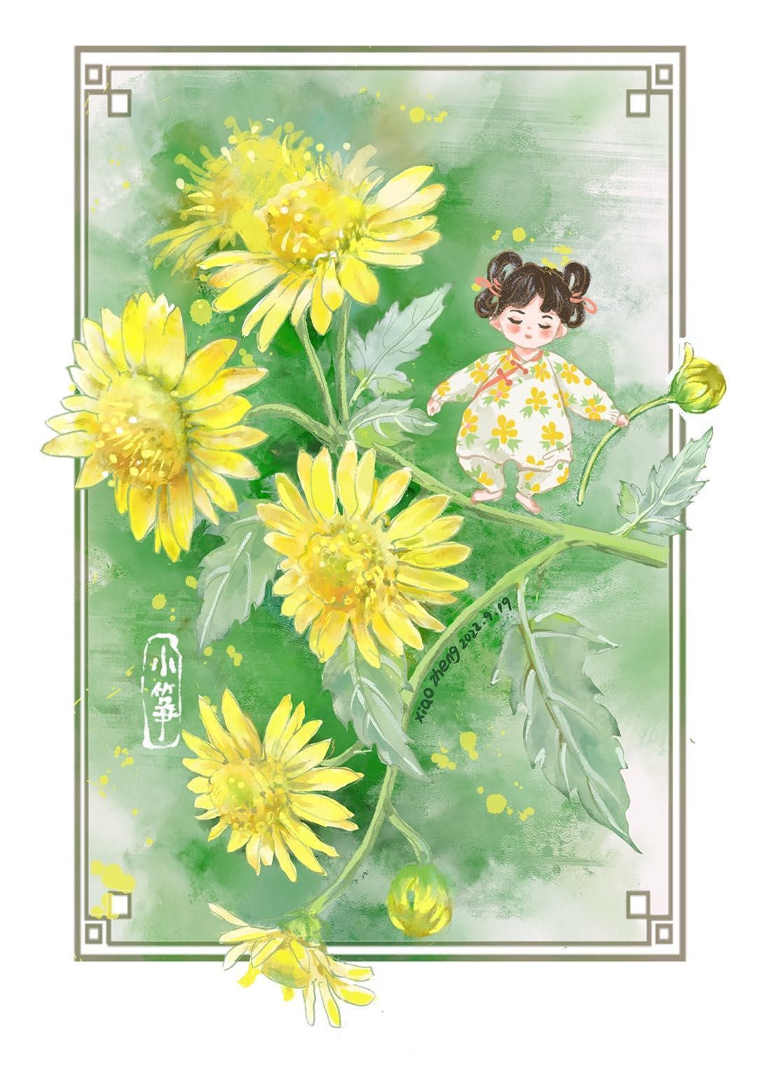 🌈一阵微风野菊香