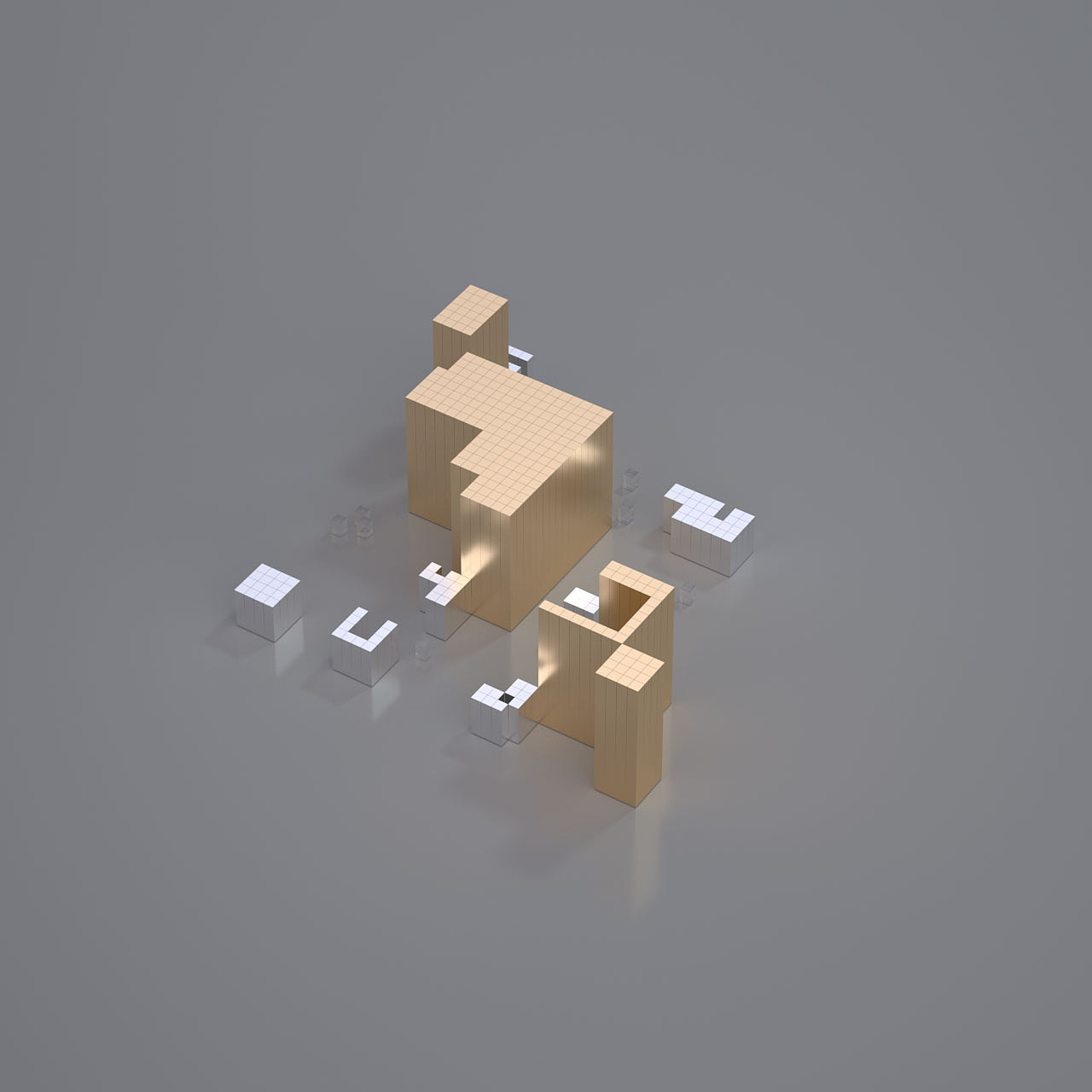 方形构成系列（图ZMjEzNzc3NzY4） - 其他三维 - 站酷设计师鲲化而为鸟原创素材 - 站酷ZCOOL