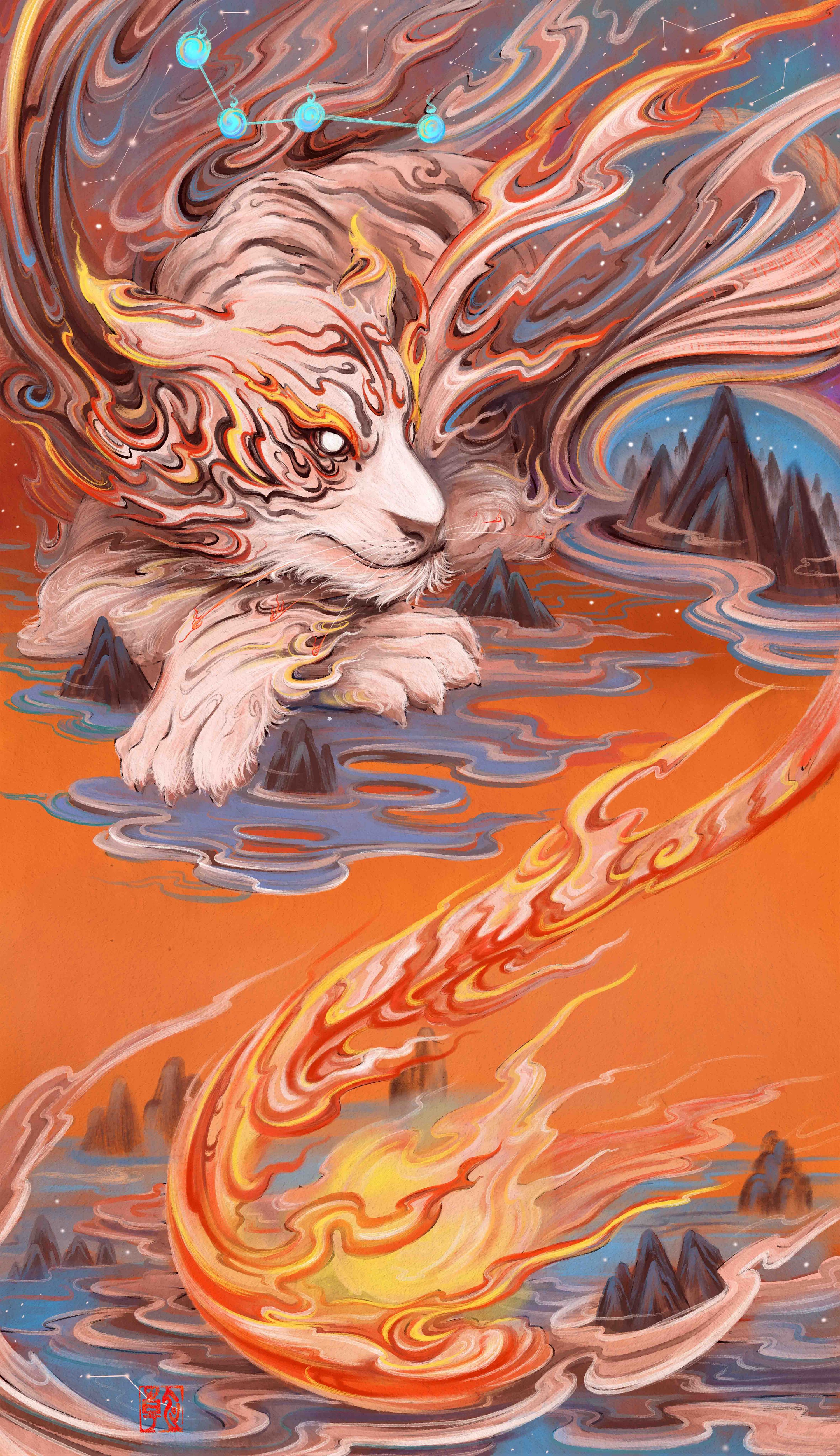 二十八星宿之尾火虎 井木犴