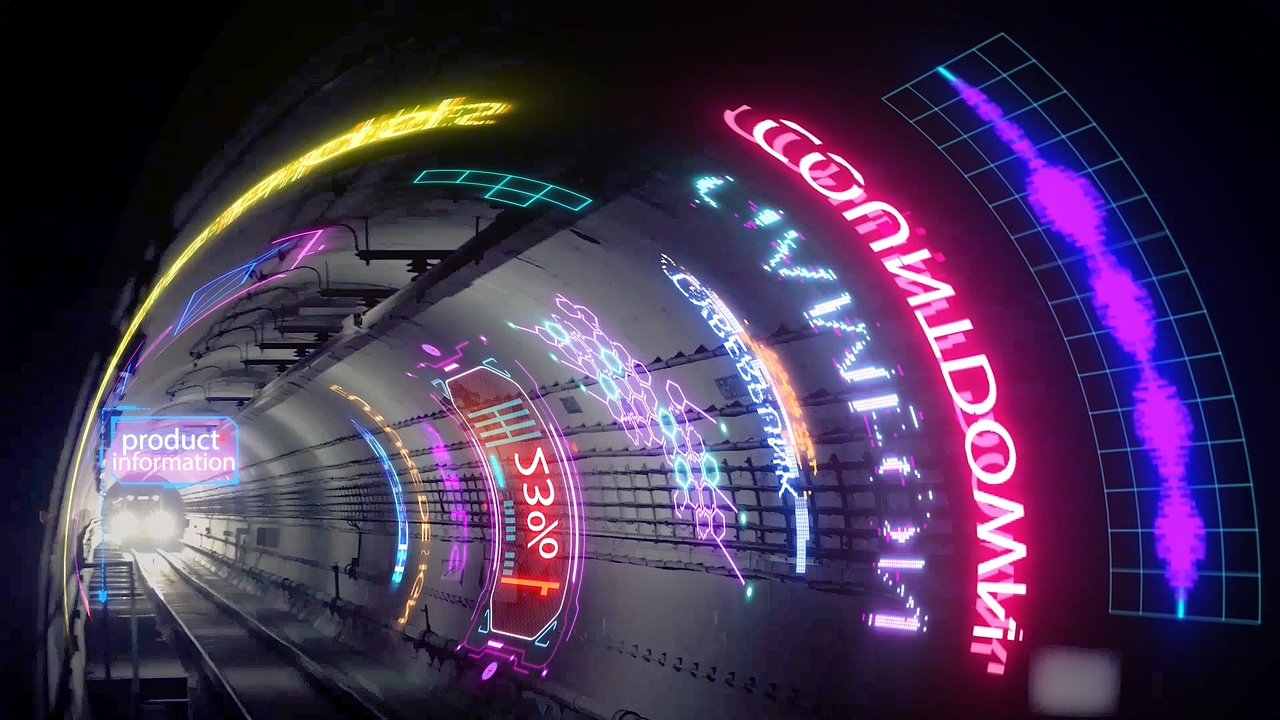 科大讯飞 亚新地产赛博朋克特效分镜混剪