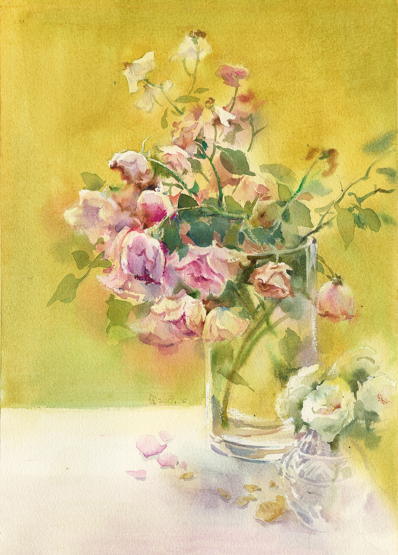 《玻璃瓶花》系列一