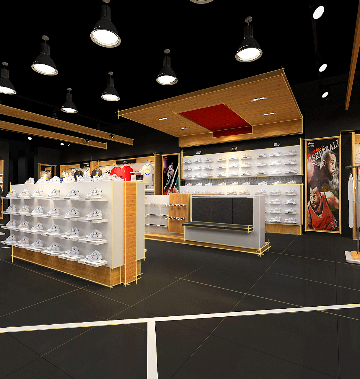 李宁实体店设计（图ZMTcyOTE2NjAw） - 家装设计 - 站酷设计师享空间设计原创素材 - 站酷ZCOOL