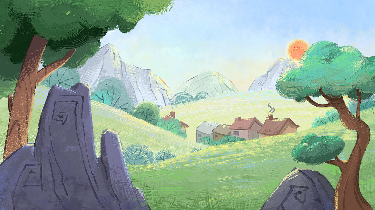 20年绘本工作图-后羿射日