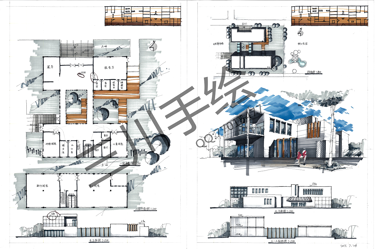 三川手绘快题设计（图ZMTk2NTAyMjg=） - 建筑设计 - 站酷设计师三川手绘原创素材 - 站酷ZCOOL