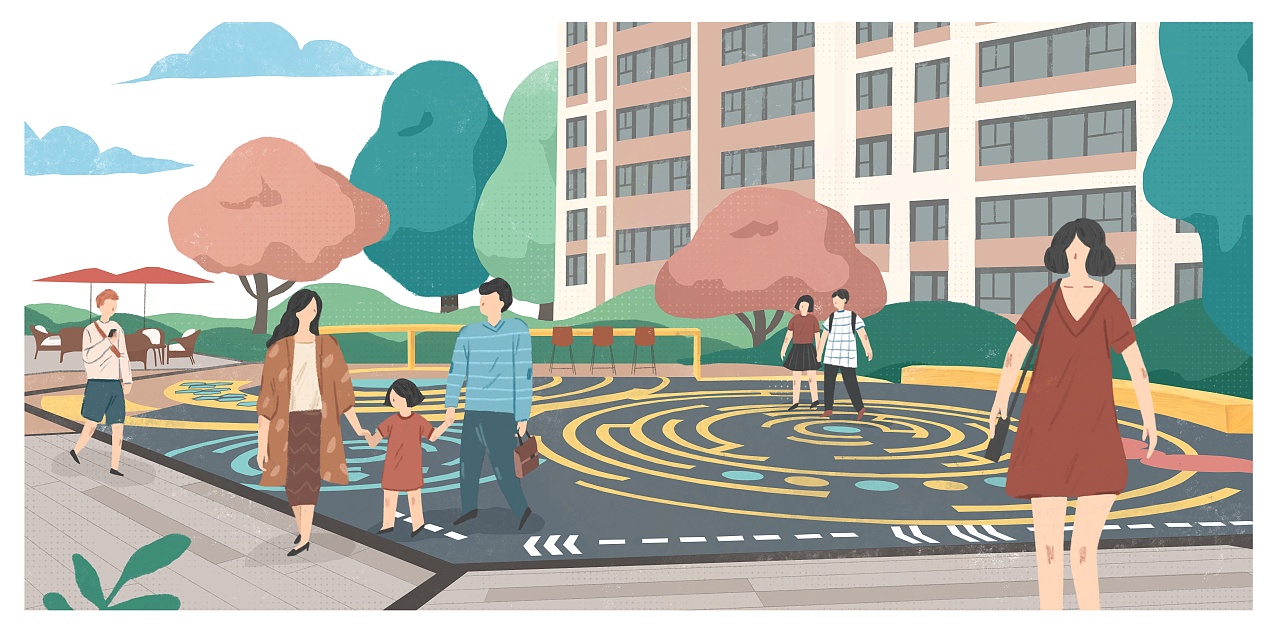 徐州万科楼盘插画