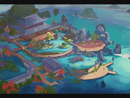 庭院设计（个人主页-ZNTIxMjkzNzI=） - 概念设定 - 站酷设计师SFR黄原创素材 - 站酷ZCOOL