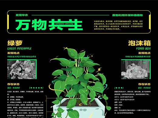 万物共生——废物利用环保种植植物信息设计