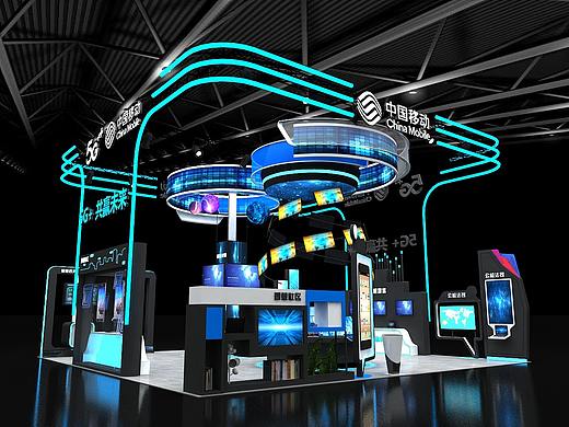 移动5G展会效果图设计