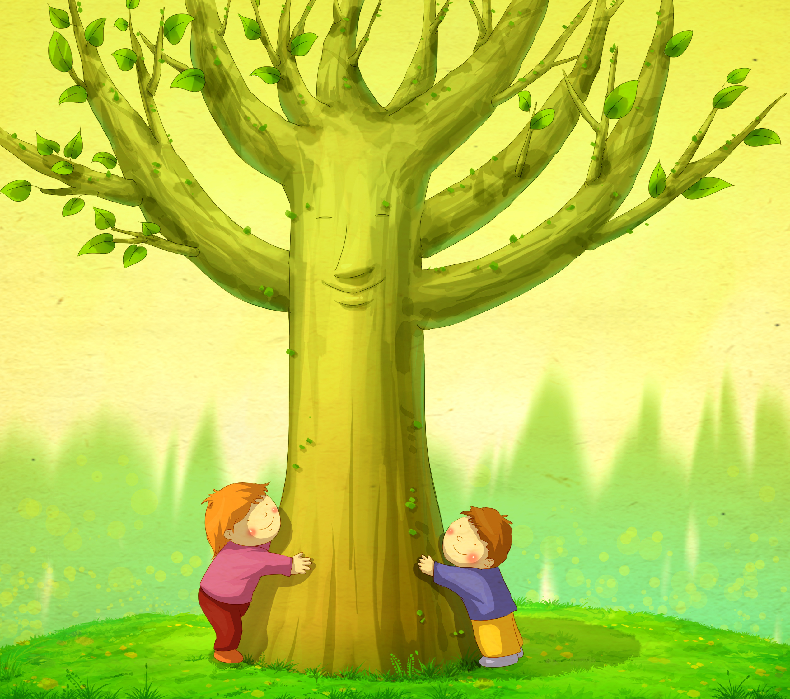 春天出去爬个树～|插画|儿童插画|sasa五小桃_原创作品-站酷ZCOOL