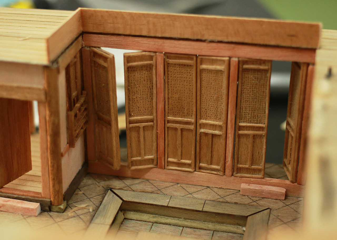 徽派古民居建筑模型