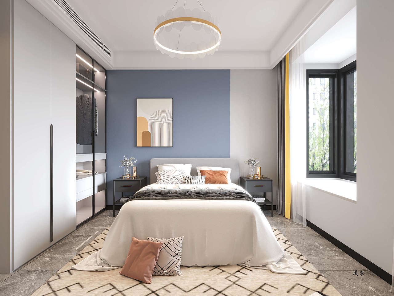 现代简约,营造出简雅时尚而舒适氛围! 