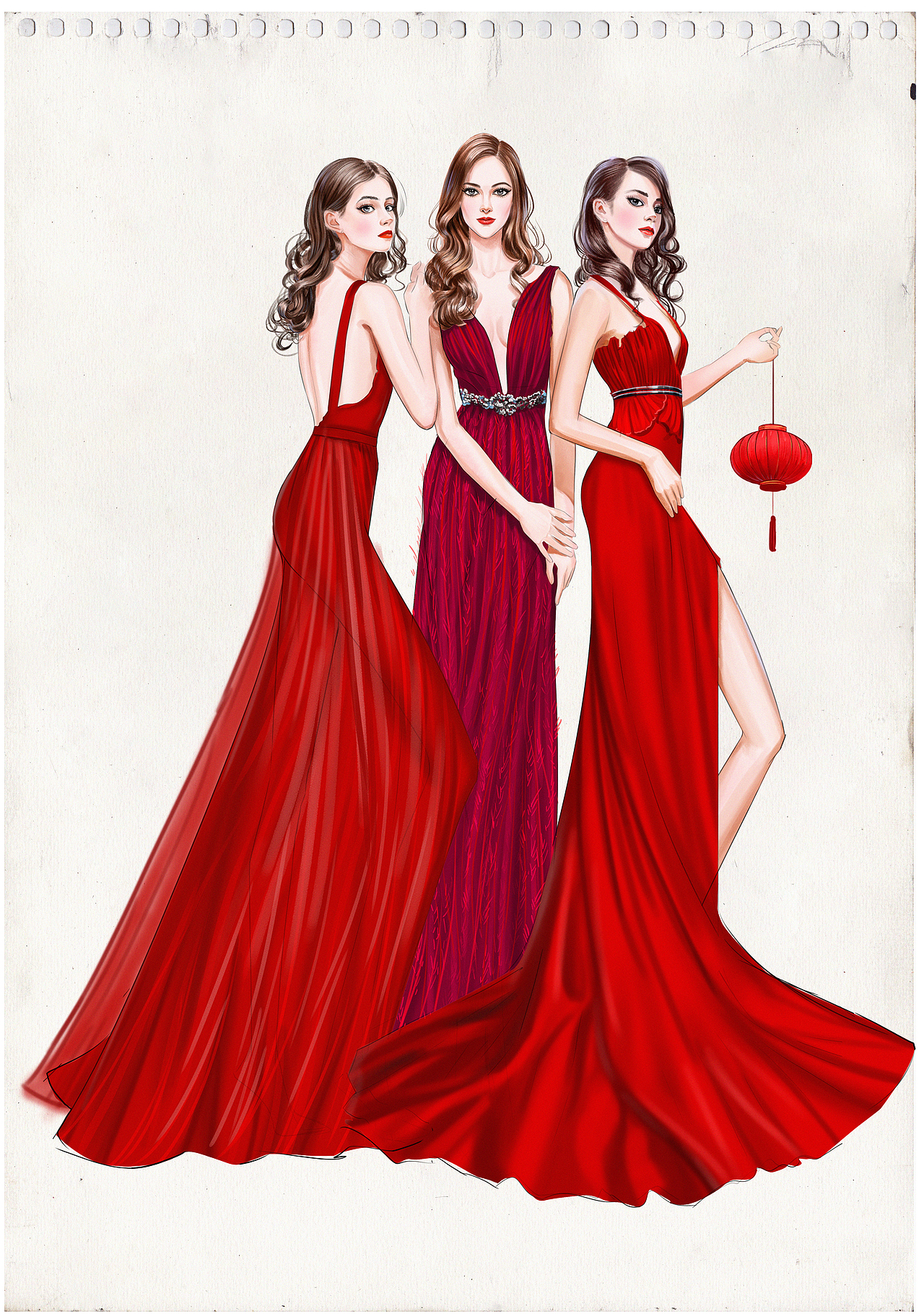 春到人间人似玉,灯烧月下月如银。（图ZMjg4NDQwMjUy） - 商业插画 - 站酷设计师倾轻松原创素材 - 站酷ZCOOL