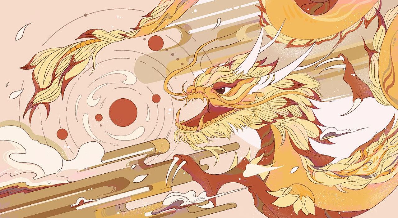 十二章纹创新插画