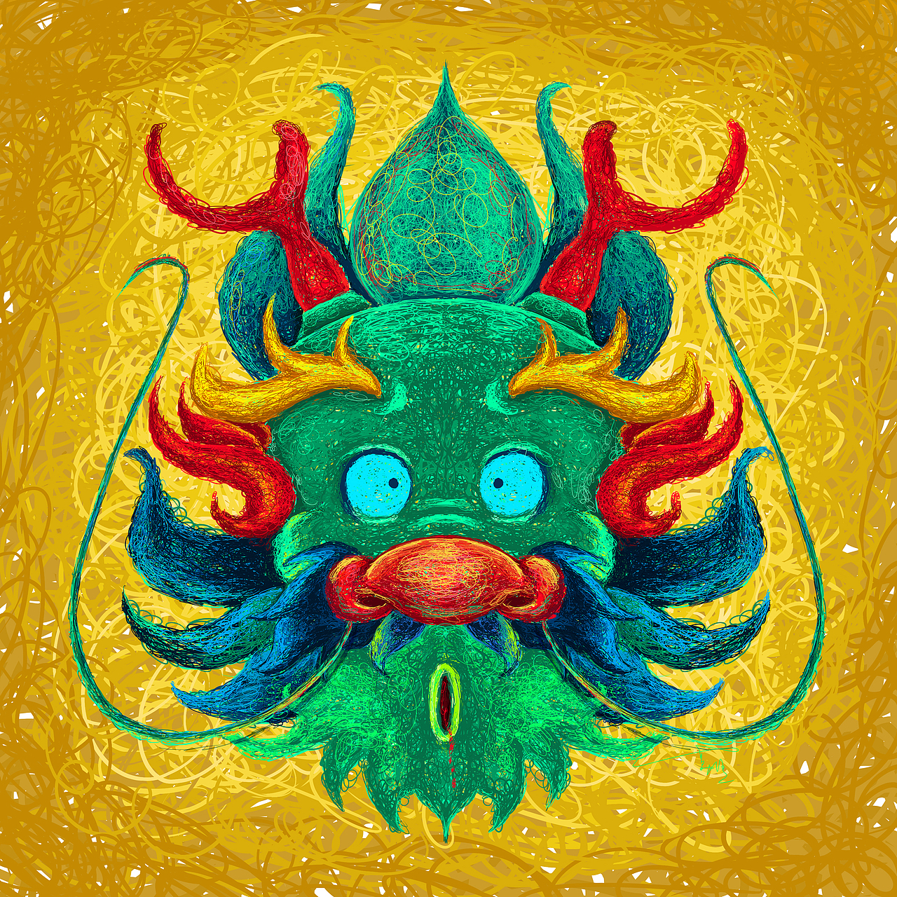 尝试王云飞老师的线圈画