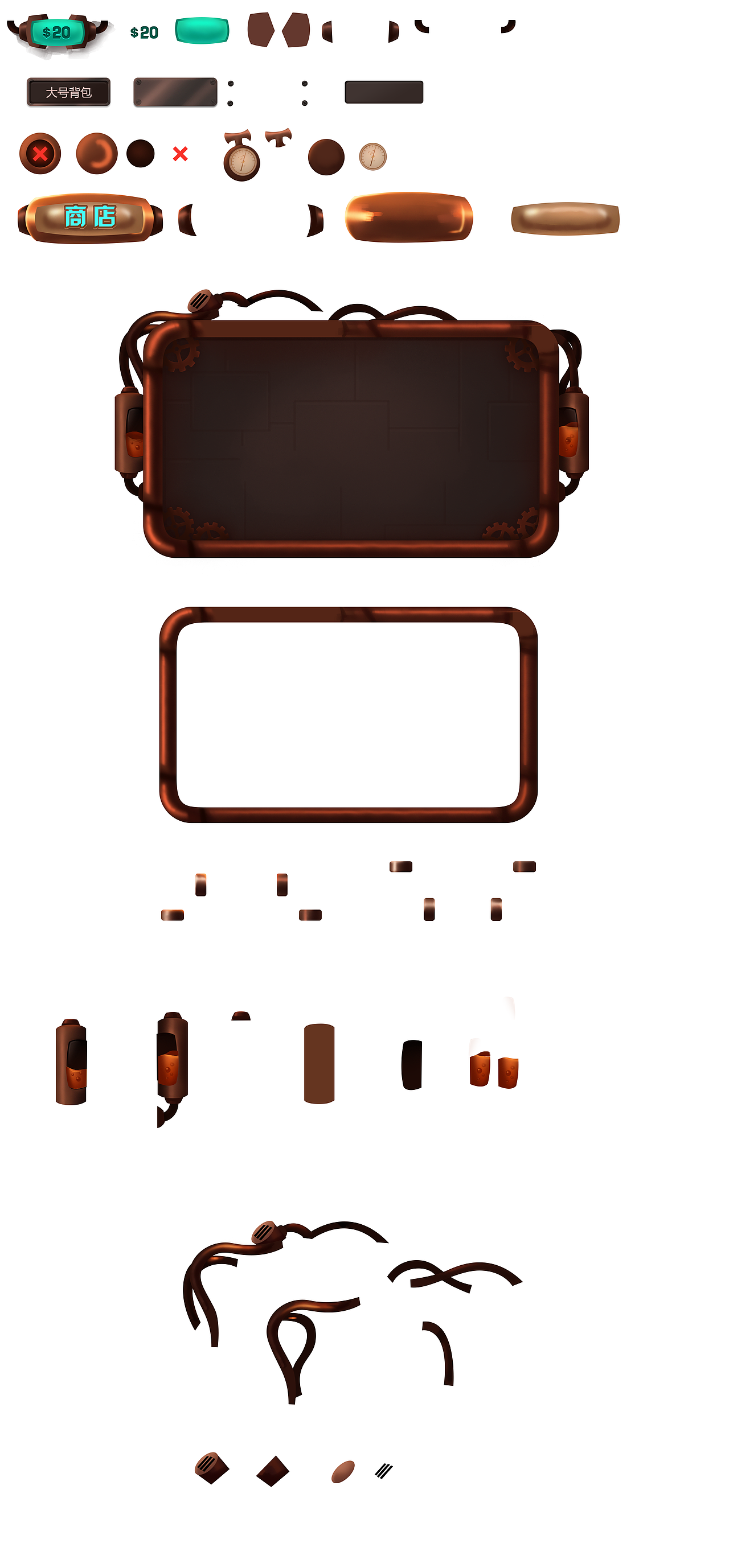 游戏界面-蒸汽朋克风格商店界面创作过程（图ZMjMyMDMzNDI0） - 游戏UI - 站酷设计师鑫森淼晶垚原创素材 - 站酷ZCOOL