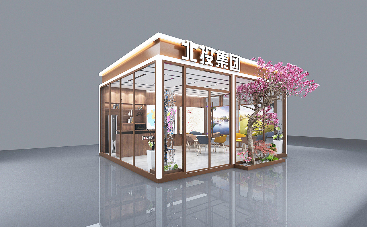 某地产外展点城市展厅临时售楼部