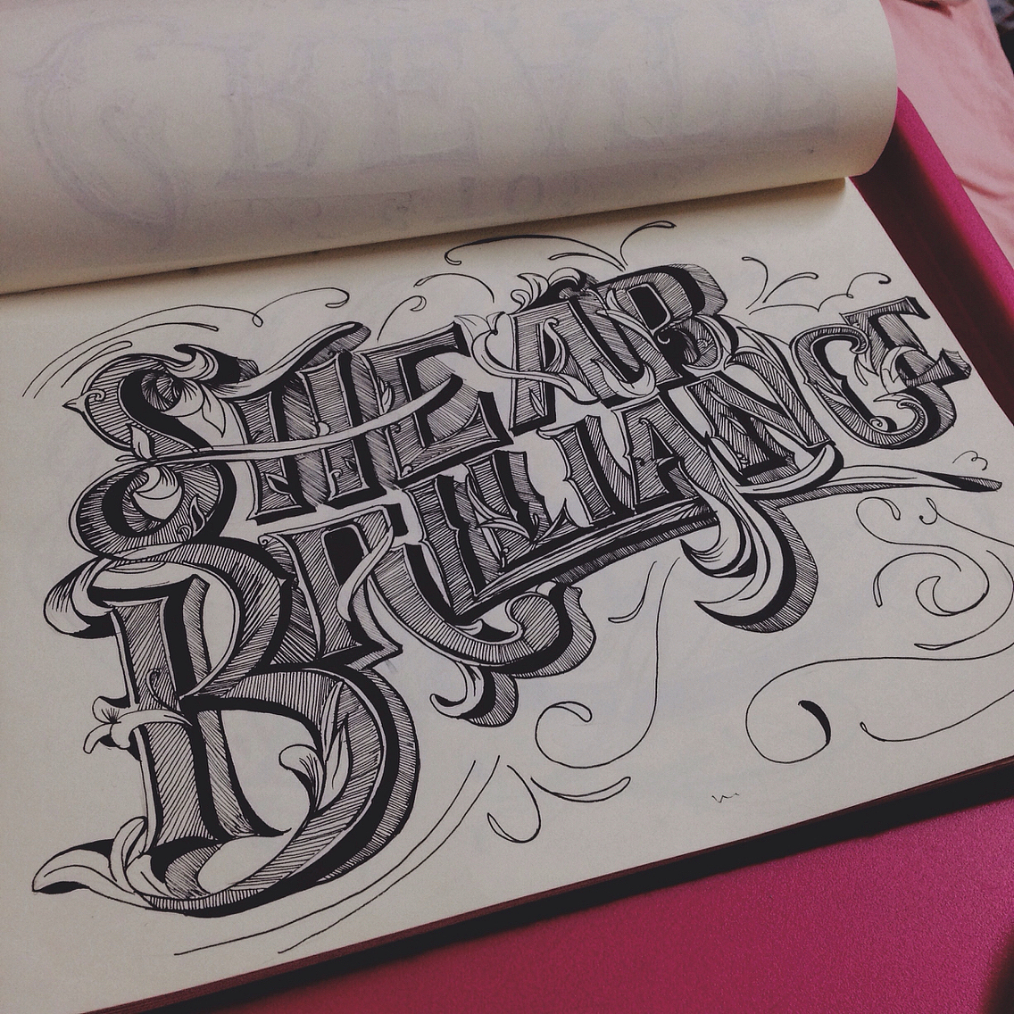 【英文花体】handlettering