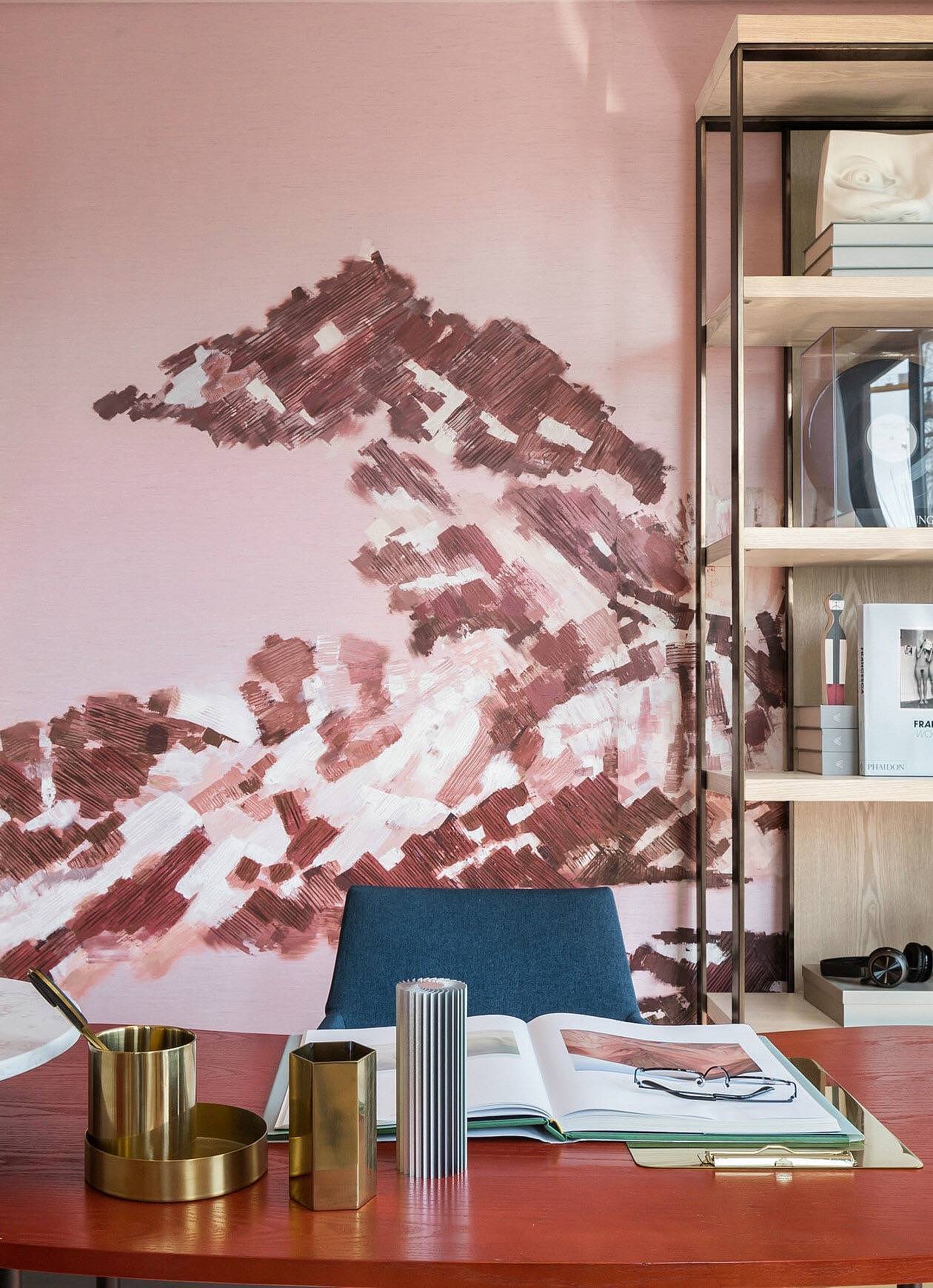 手绘墙纸,抱一艺术出品