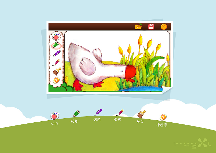 儿童绘画app界面设计