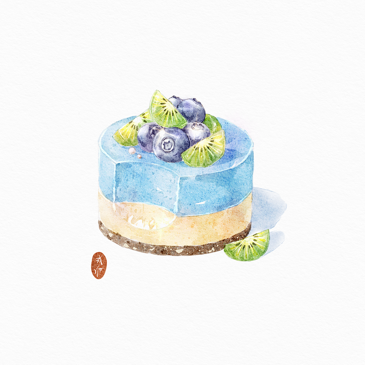 水彩美食（图ZMjkxMjE0OTAw） - 艺术插画 - 站酷设计师或洢原创素材 - 站酷ZCOOL