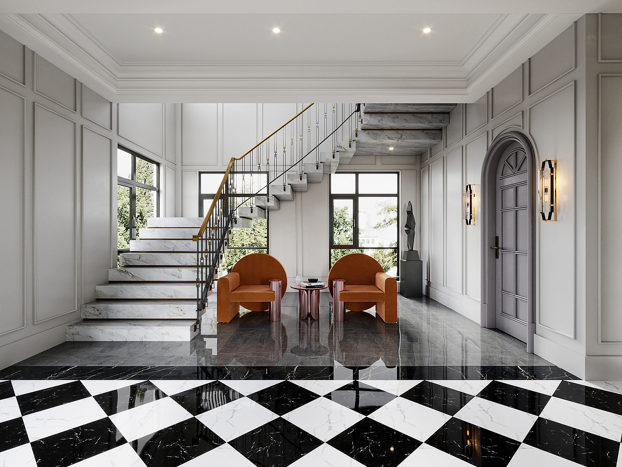 美式现代室内设计