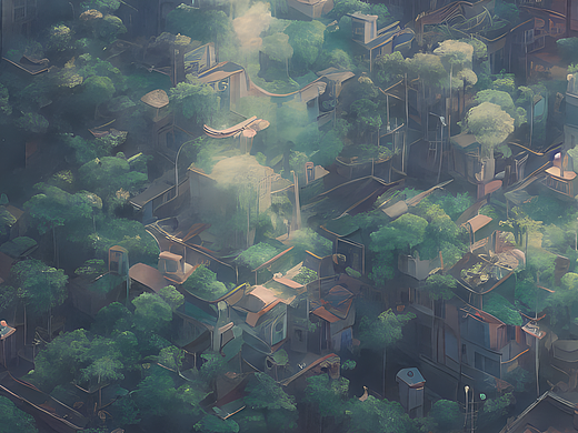 #AI创作实验室#万物复苏，来自Studio Ghibli，电影场