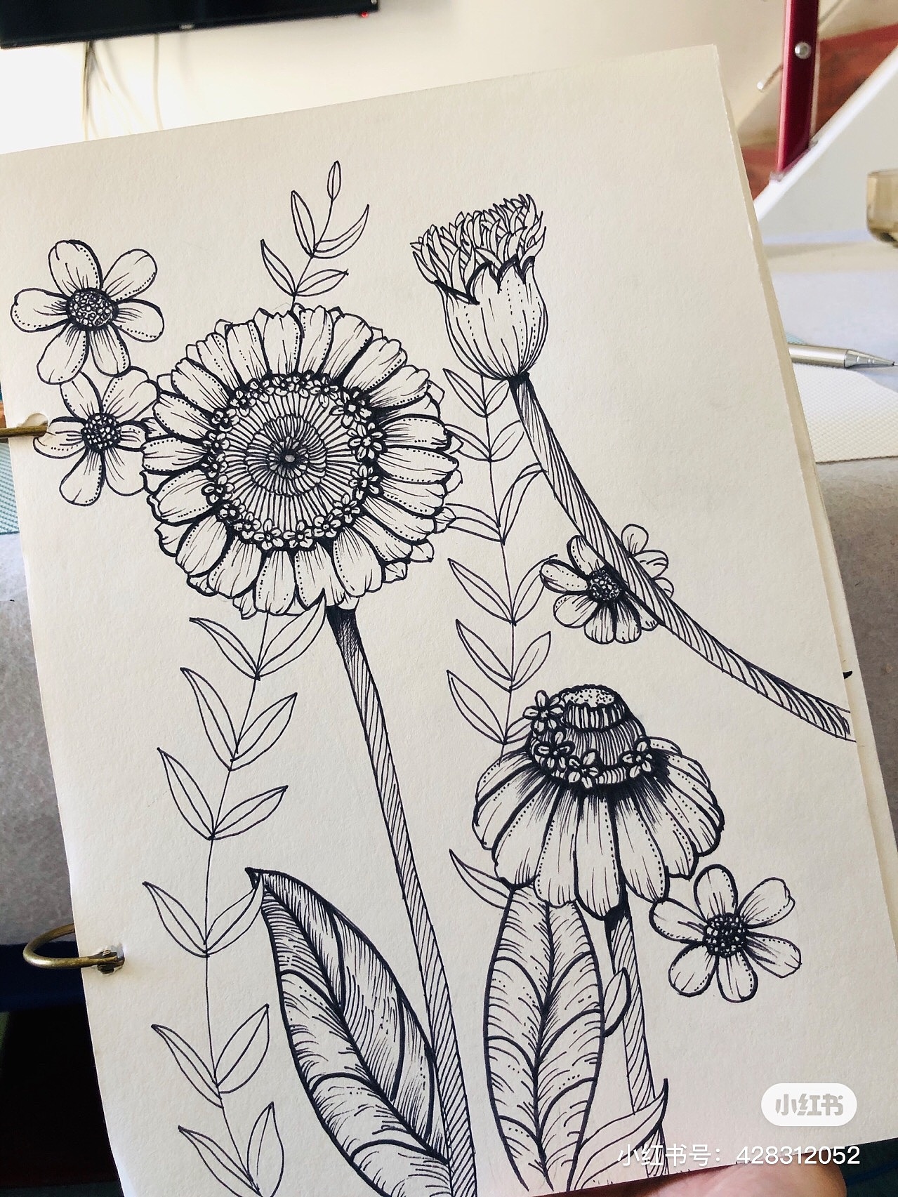 黑白装饰画-线稿(临摹)