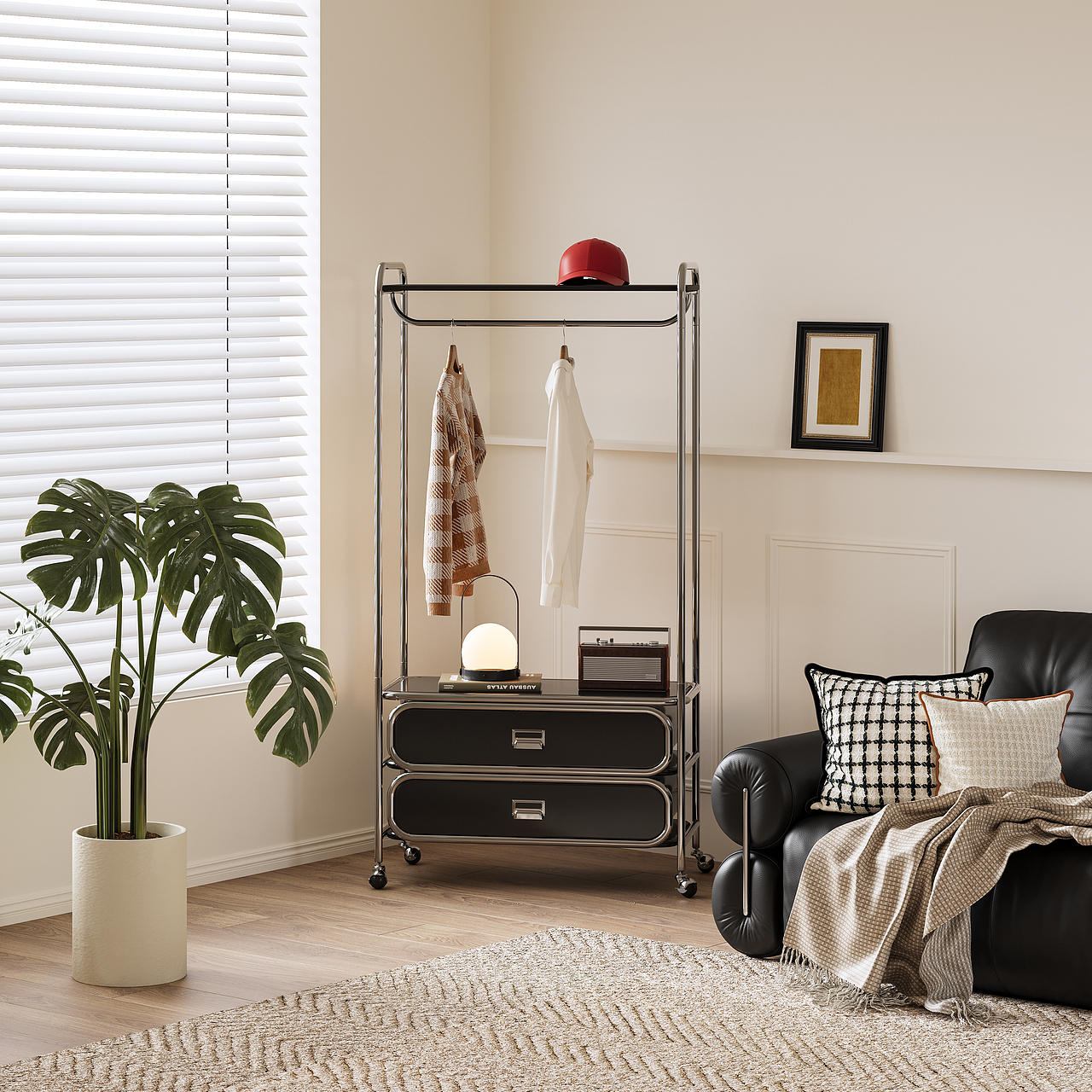 现代简约金属衣帽架