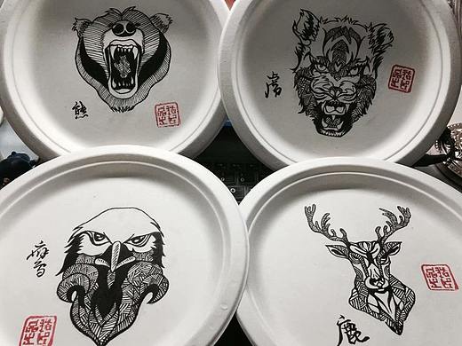 東北四大野獸紙盤手繪（個(gè)人主頁(yè)-ZNDIzOTQ4MzI=） - 創(chuàng)作習(xí)作 - 站酷設(shè)計(jì)師bu二原創(chuàng)素材 - 站酷ZCOOL