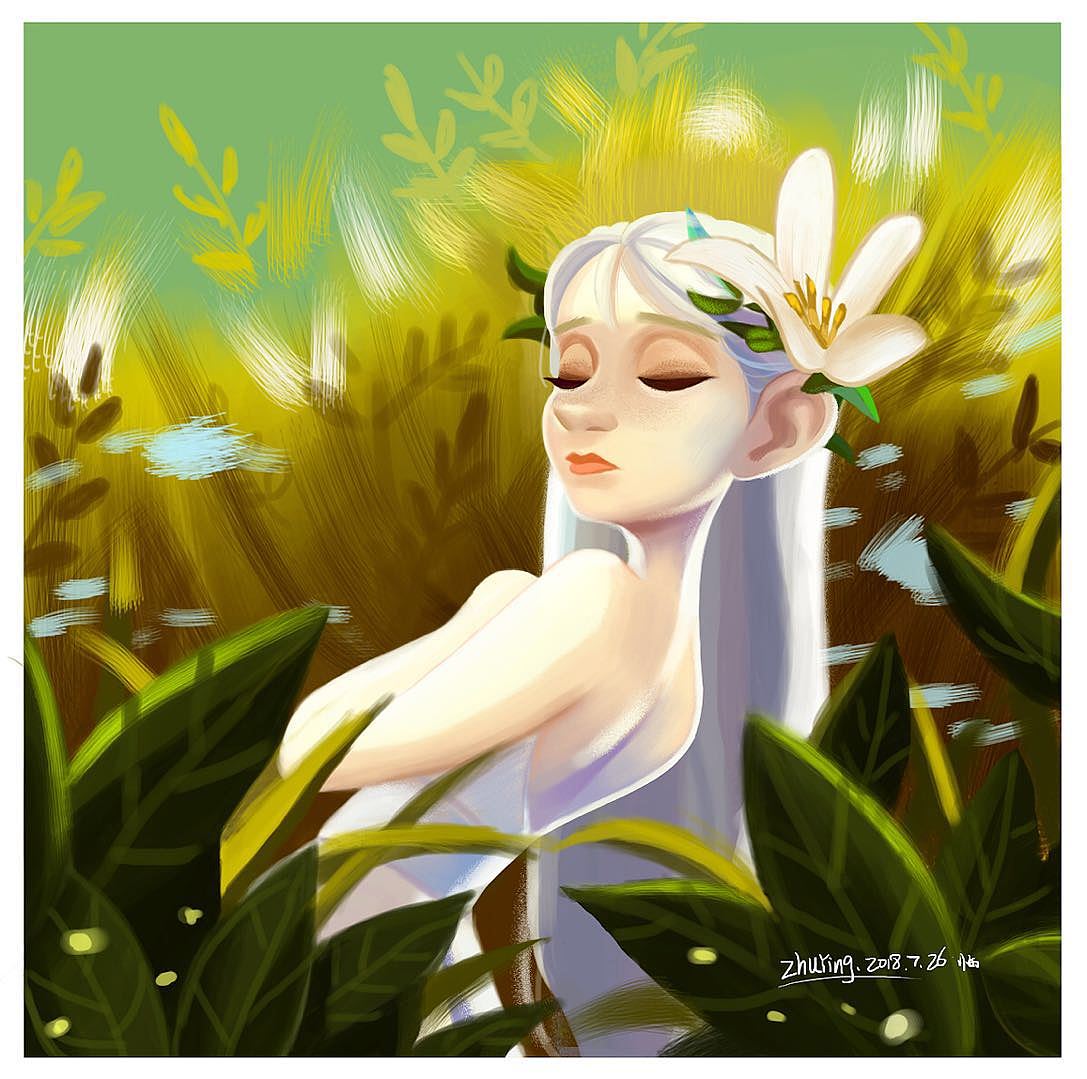 插画练习-希望女神