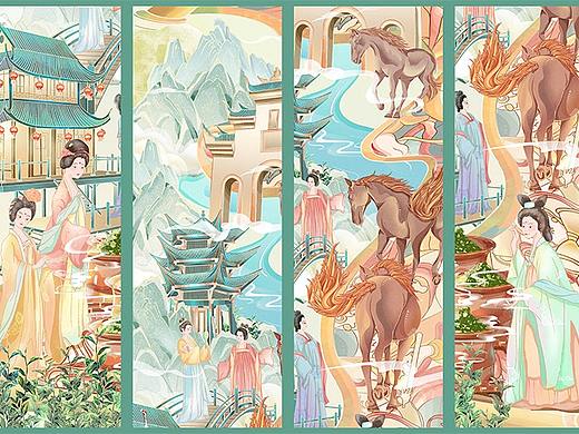国潮插画|中国茶-烘制