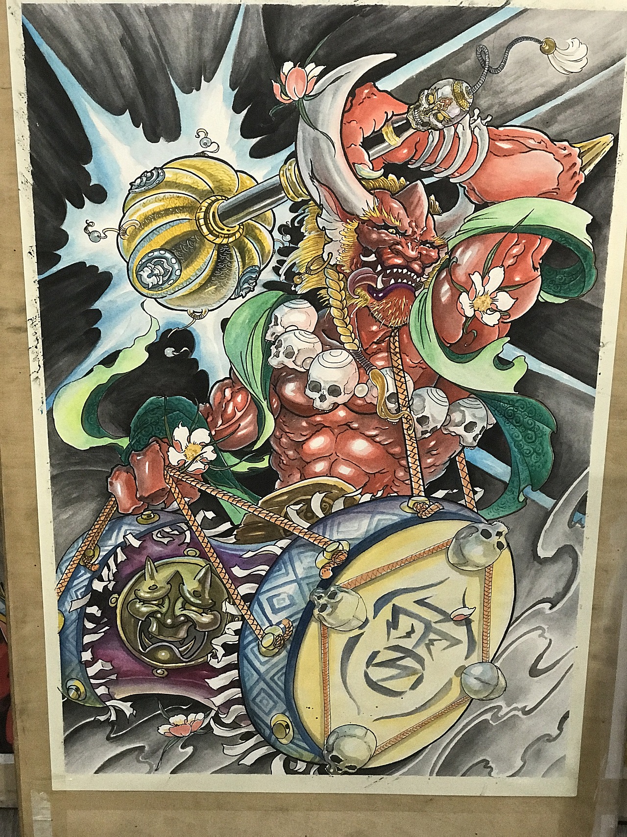 风神&雷神（图ZMTcyODMyODI4） - 商业插画 - 站酷设计师涅画师老初原创素材 - 站酷ZCOOL